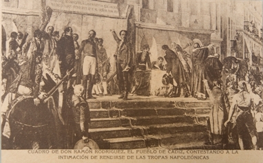 La Junta de Cádiz, 1810. Ramón Rodríguez Barcaza. Fondo doceañista. Consorcio bicentenario 1812.
