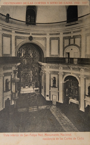 Oratorio de San Felipe Neri, Cádiz. Fondo doceañista. Consorcio bicentenario 1812.