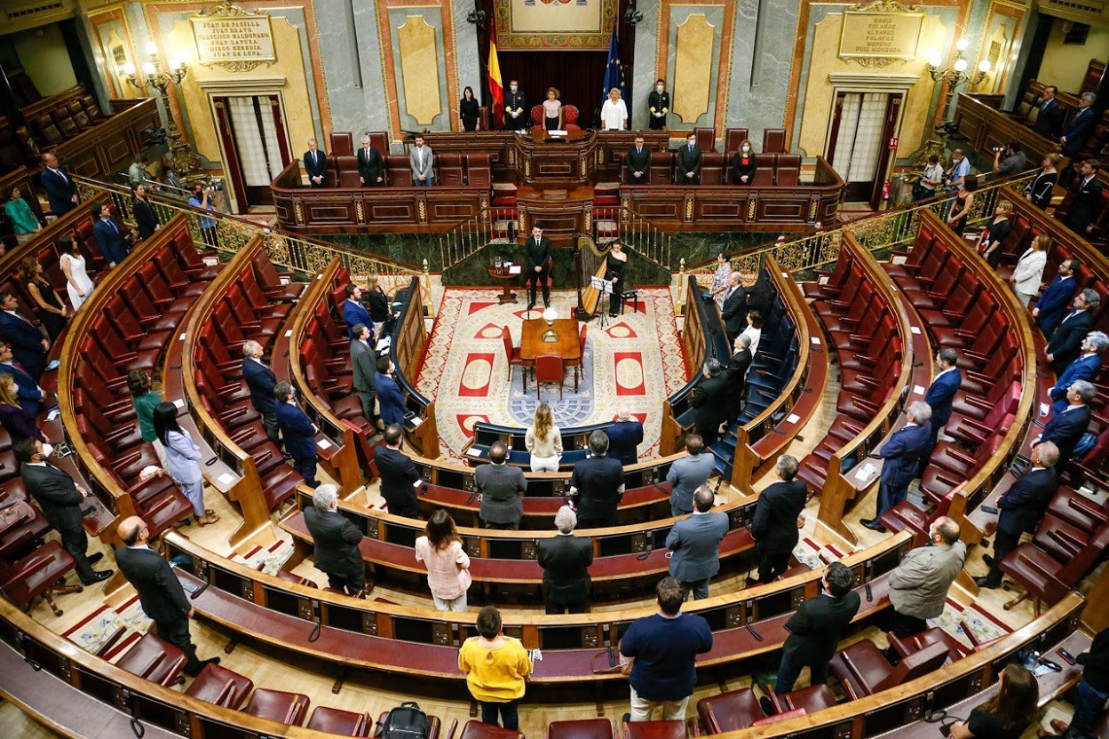 Acto de homenaje a las víctimas del terrorismo celebrado en el Congreso de los Diputados en 2020