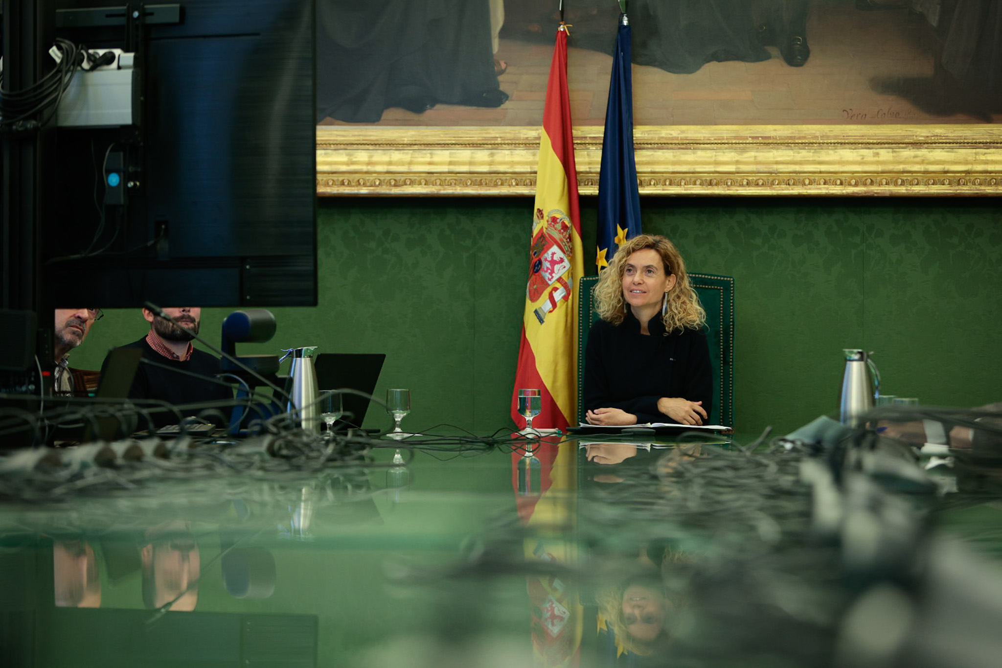 La presidenta del Congreso de los Diputados, Meritxell Batet, interviene en el acto online de inauguración de la presidencia sueca de la UE.